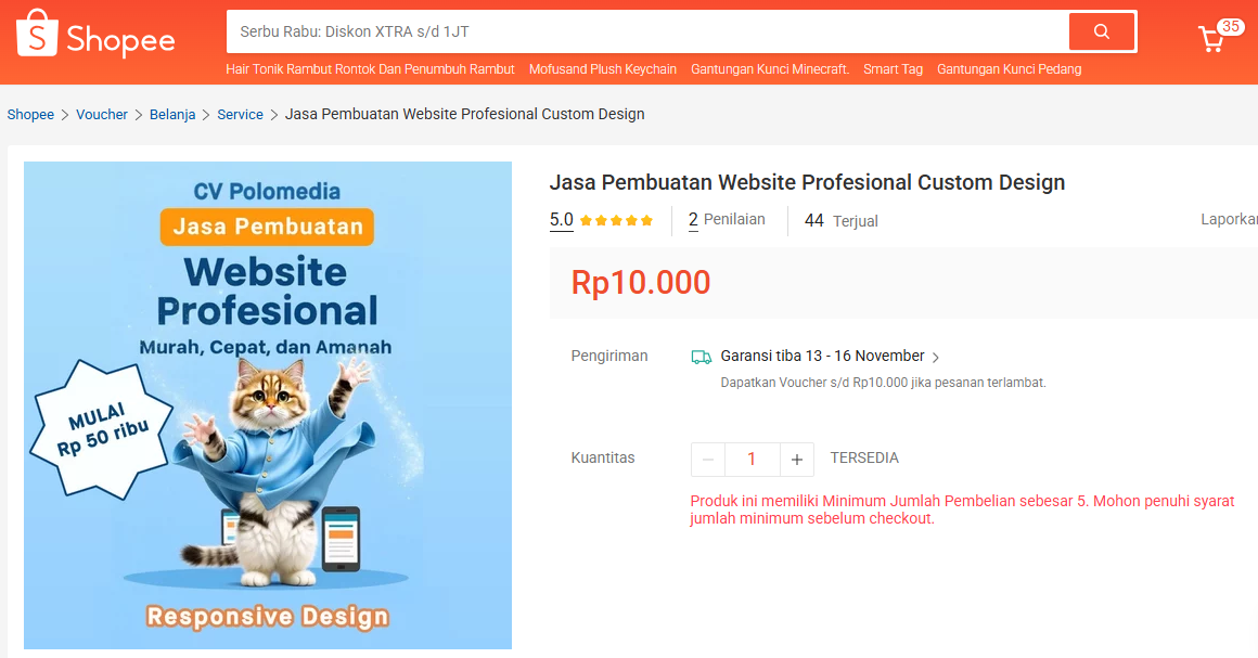 Promo Shopee Polomedia